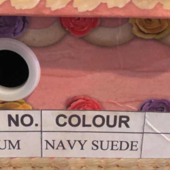 Jeffrey Campbell Navy Atrium Flat | Size 8 | Navy Suede Lace-Up Ballet Flats - Picture 4 of 4